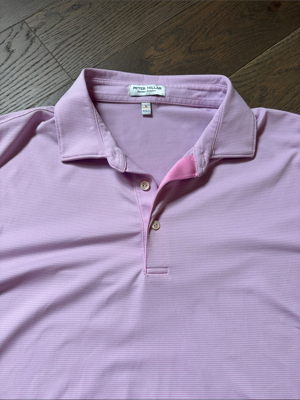 Peter Millar Men's Pink Performance Polo